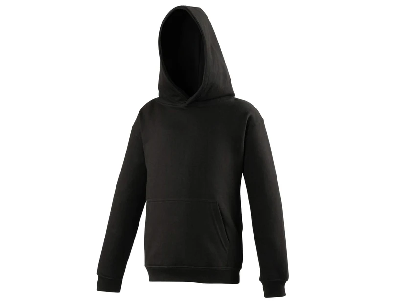 Awdis Kids Unisex Hooded Sweatshirt / Hoodie / Schoolwear (Jet Black) - RW169