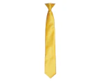 Premier Colours Mens Satin Clip Tie (Sunflower) - RW4407