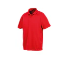 Spiro Impact Mens Performance Aircool Polo T-Shirt (Red) - BC4115