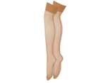Silky Womens Smooth Knit Backseam Stockings (1 Pair) (Natural) - LW391