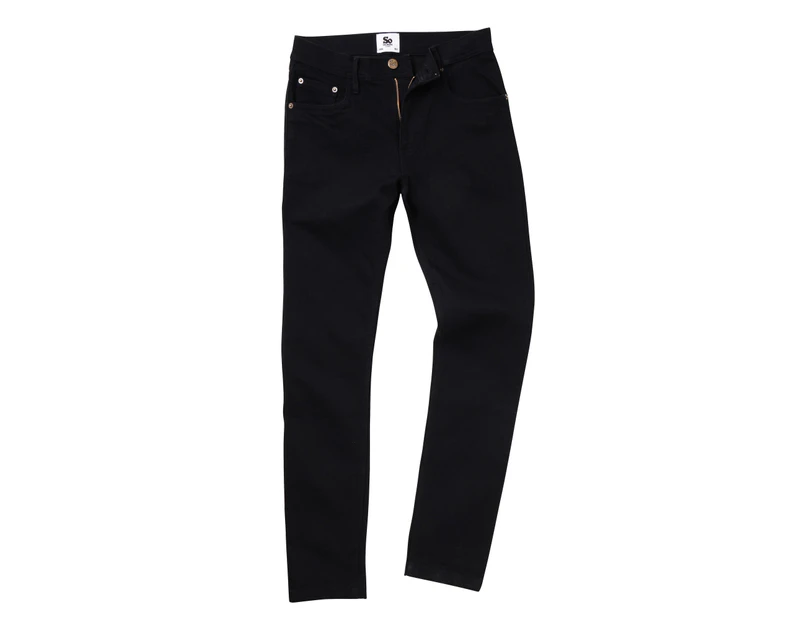 AWDis So Denim Mens Max Slim Fit Jeans (Black) - PC2635
