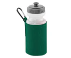 Quadra Water Bottle And Fabric Sleeve Holder (Bottle Green) - BC3781