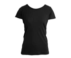 Nakedshirt Womens Nancy Triblend T-Shirt (Deep Black) - BC4082