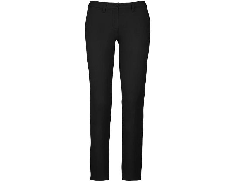 Kariban Womens Chino Trousers (Black) - PC3409