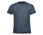 SOLS Childrens/Kids Regent Short Sleeve Fitted T-Shirt (Heather Denim) - PC2798