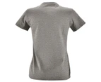 SOLS Womens Imperial Fit Short Sleeve T-Shirt (Grey Marl) - PC2907
