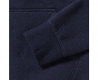 Russell Womens Authentic Melange Zipped Hood Sweatshirt (Indigo Melange) - RW7105