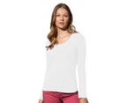 Stedman Womens Claire Long Sleeved Tee (White) - AB392