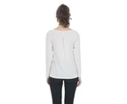 Trespass Womens Daintree Long Sleeved T Shirt (White Marl) - TP4712