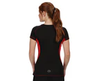 Regatta Activewear Womens Beijing Short Sleeve T-Shirt (Classic Red/Black) - RG2491