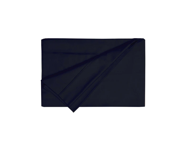 Belledorm 200 Thread Count Egyptian Cotton Flat Sheet (Black) - BM116