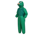 Regatta Childrens/Kids Mudplay III Dinosaur Waterproof Puddle Suit (Jellybean Green) - RG6584