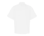 Premier Unisex Short Sleeved Chefs Jacket / Workwear (White) - RW1120