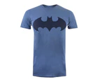 Batman Mens Mono Cotton T-Shirt (Indigo) - TV475