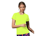 Stedman Womens Raglan Mesh T-Shirt (Cyber Yellow) - AB347