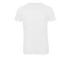 B&C Mens Favourite Triblend V-Neck T-Shirt (White) - BC3639