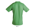 SOLS Mens Maracana 2 Short Sleeve Football T-Shirt (Bright Green/White) - PC2810
