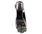 Lunar Womens Ankara Satin Court Shoes (Dark Grey) - GS460
