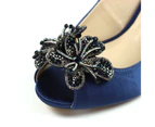 Lunar Womens Ankara Satin Court Shoes (Navy) - GS460