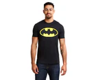 Batman Mens Logo Cotton T-Shirt (Black/Yellow) - TV461