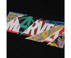 Marvel Childrens Boys Scrapbook Logo T-Shirt (Black) - TV627