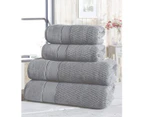 Rapport Royal Velvet Towel (Pack of 2) (Grey) - AG1809