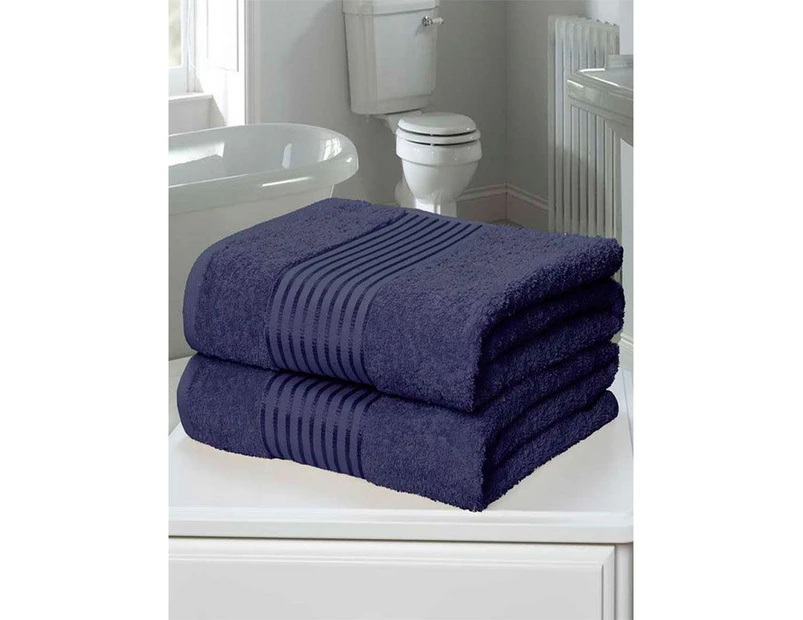 Rapport Windsor Towel (Pack of 2) (Denim) - AG652