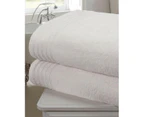 Rapport Soft Touch Towel (Pack of 2) (White) - AG283