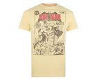 Batman Mens Yesterdays Heroes T-Shirt (Yellow Haze) - TV937