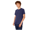 B&C Kids/Childrens Exact 190 Short Sleeved T-Shirt (Navy Blue) - BC1287