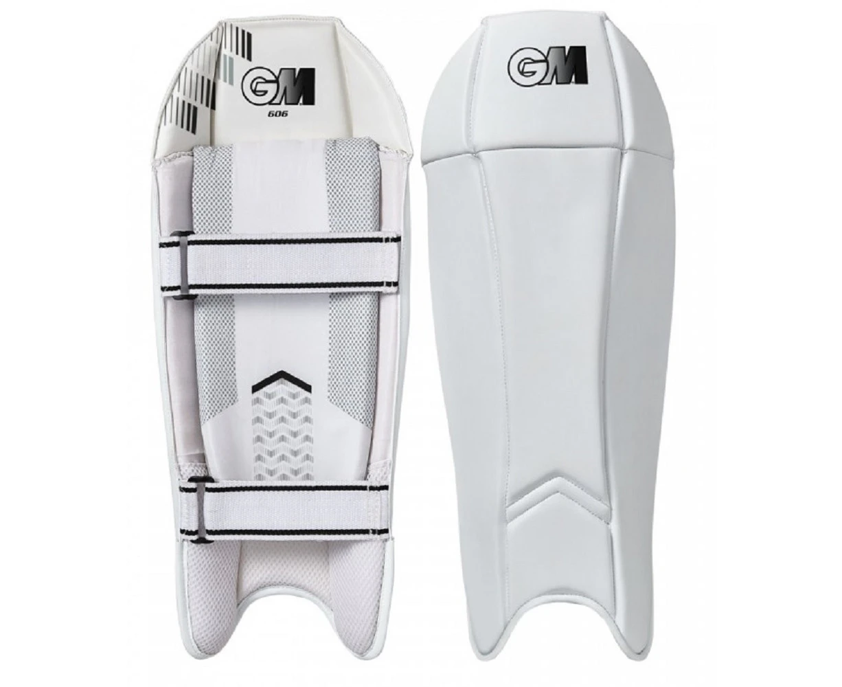 Gunn And Moore Childrens/Kids 606 Cricket Keeping Pads (White/Black) - CS1018