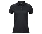 Tee Jays Womens Luxury Sport Polo Shirt (Black) - BC4572