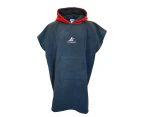 SwimTech Childrens/Kids Microfibre Poncho (Grey/Red) - RD2738