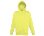 Awdis Childrens Unisex Electric Hooded Sweatshirt / Hoodie / Schoolwear (Electric Yellow) - RW179