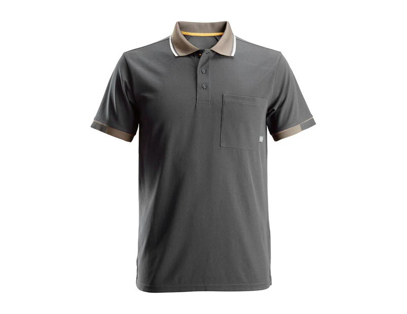 Snickers Mens AllroundWork 37.5 Tech Short Sleeve Polo Shirt (Steel Grey) - RW6274