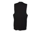 Skinnifit Mens High Neck Slash Armhole Vest (Black) - RW4739