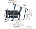 Vogel's THIN550 Full Motion Wall Bracket Vesa Mount For 40-100" LED TV Black