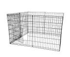 PaWz Pet Dog Playpen Puppy Exercise 8 Panel Enclosure Fence Black With Door 42"