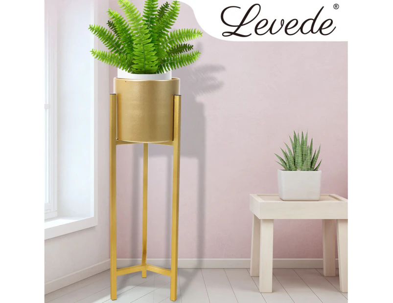 Levede Plant Stand Garden Planter Metal Flower Pot Rack Shelving Indoor Outdoor