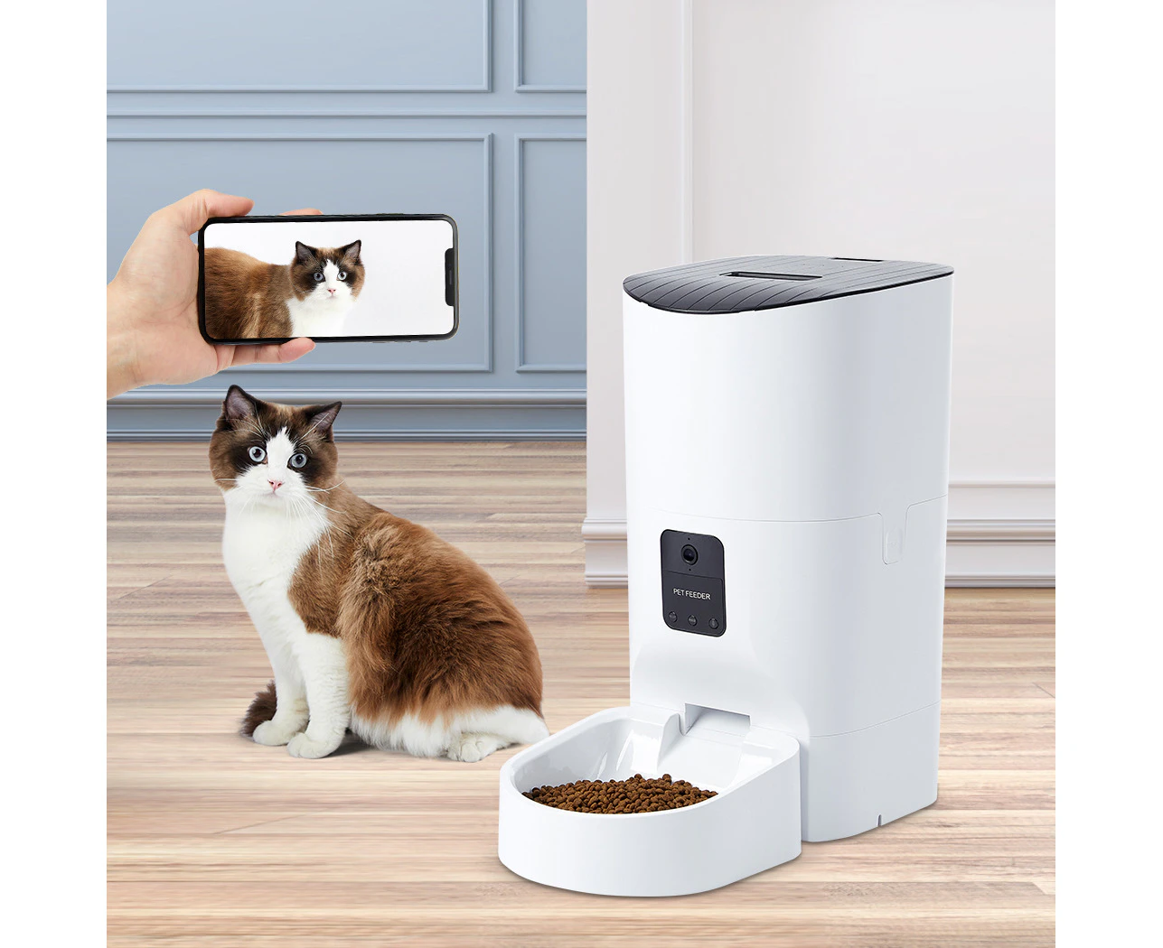 Pawz 9L Auto Pet Feeder Automatic Camera Cat Dog Smart Wifi App Food Dispenser