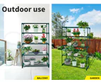 Levede 2x5 Tier Plant Shelve Garden Greenhouse Steel Storage Shelving Stand Rack