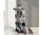 PaWz 0.6-2.1M Cat Scratching Post Tree Gym House Condo Furniture Scratcher Pole - Grey