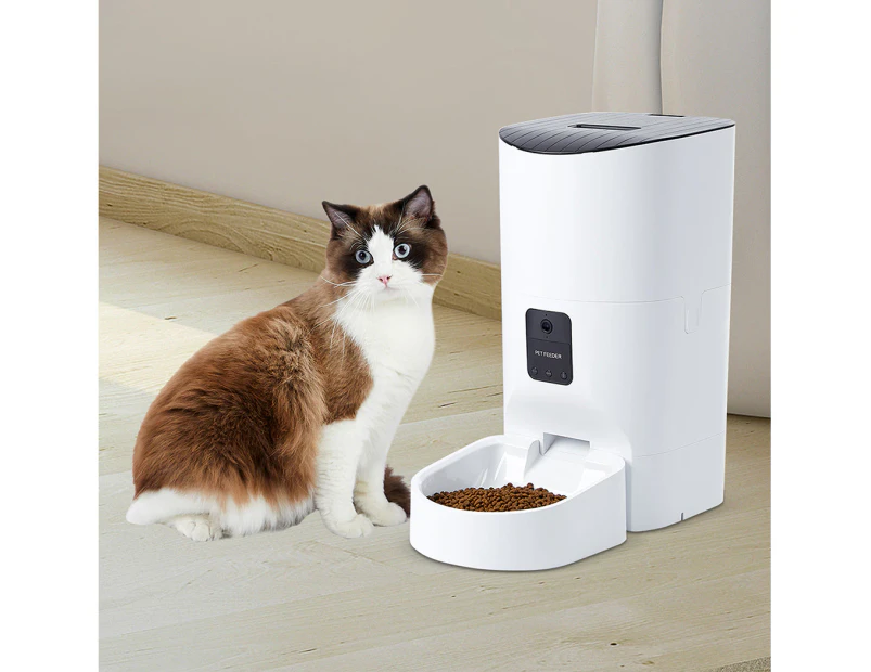 Pawz 6L  Auto Feeder Pet Automatic Camera Cat Dog Smart Wifi App Food Dispenser