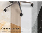 Marlow Chair Mat PVC Hard Floor Protectors Home Office Room Work Mats 135x114cm - Clear/Black
