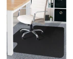 Marlow Chair Mat Carpet Hard Floor Protectors Home Office Room Computer PVC Mats - Clear/Black