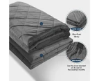 Dreamz 9KG s Size Anti Anxiety Weighted Blanket Gravity Blankets Grey