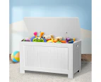 Levede Kids Toy Box Storage Chest Cabinet Container Clothes Organiser White