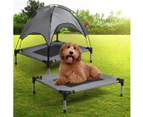 Pawz Pet Trampoline Bed Dog Cat Elevated Hammock With Canopy Raised Heavy Duty M