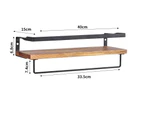 Levede Floating Shelf Brackets Wall Mount Rack Towel Rail Display Shelves 40cm