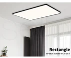 Emitto LED Ceiling Light Ultra-Thin 5CM Morden Simple Lamp Living Room Black 96W - Black